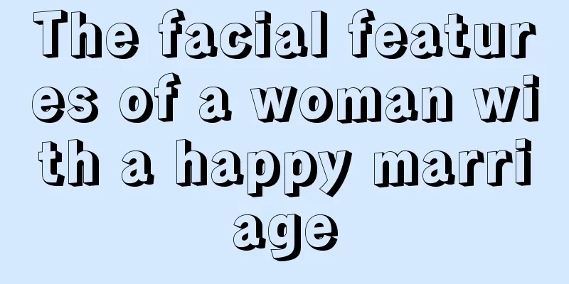 The facial features of a woman with a happy marriage