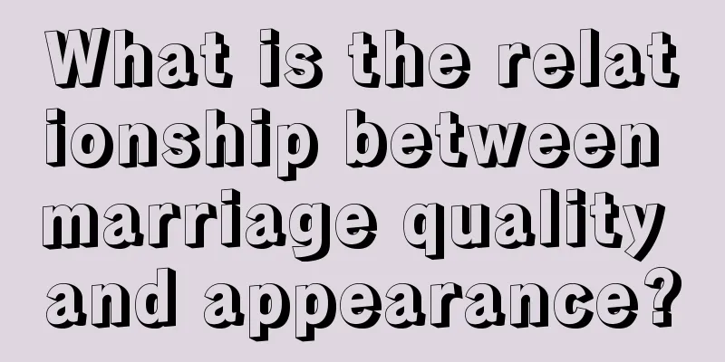 What is the relationship between marriage quality and appearance?