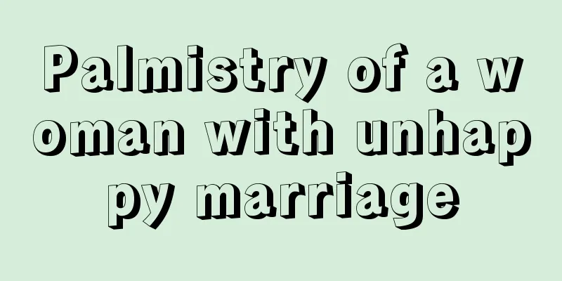 Palmistry of a woman with unhappy marriage