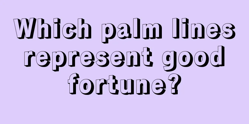 Which palm lines represent good fortune?