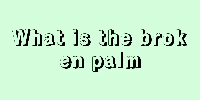 What is the broken palm