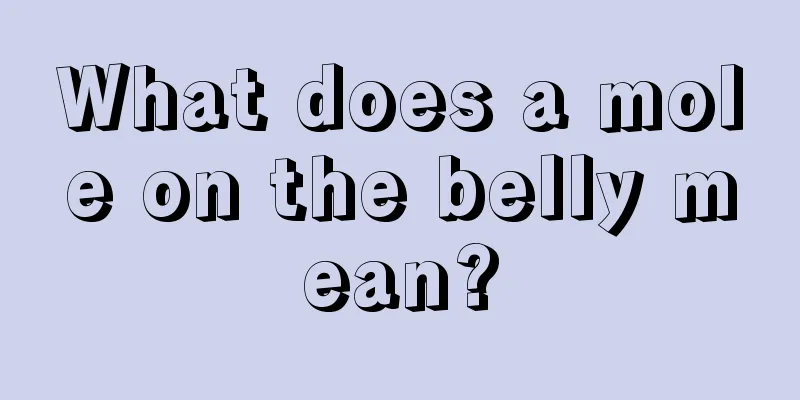 What does a mole on the belly mean?