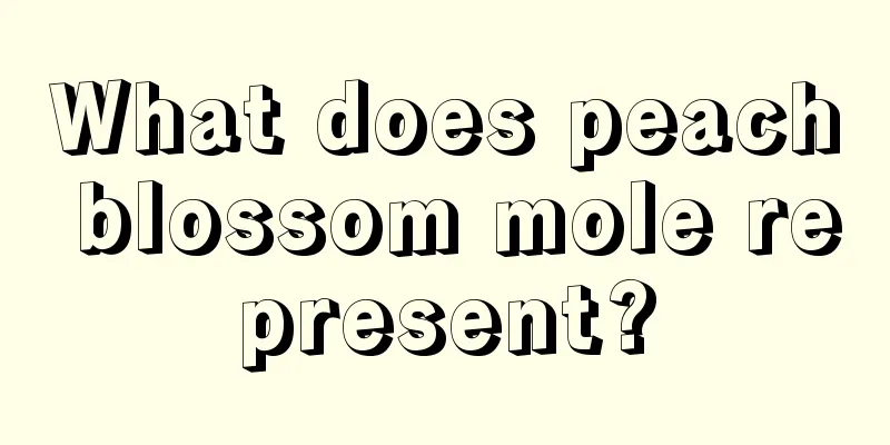 What does peach blossom mole represent?