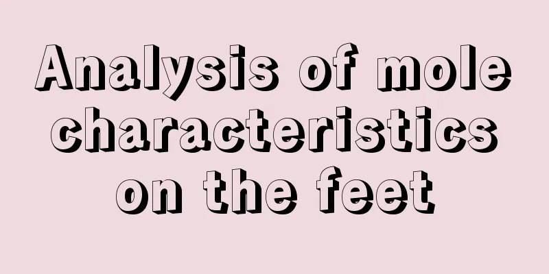 Analysis of mole characteristics on the feet
