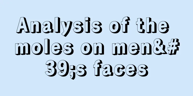 Analysis of the moles on men's faces