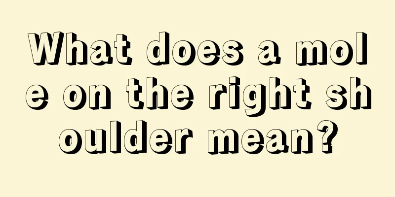What does a mole on the right shoulder mean?