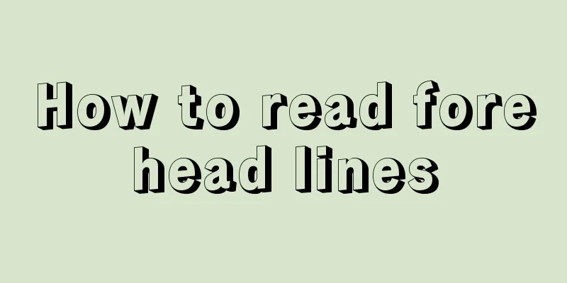 How to read forehead lines