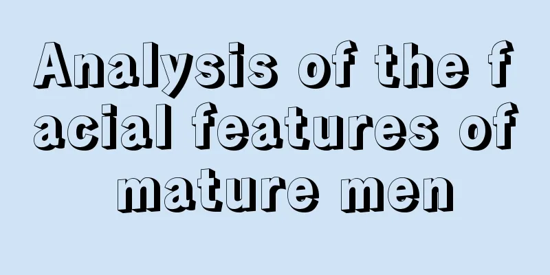 Analysis of the facial features of mature men