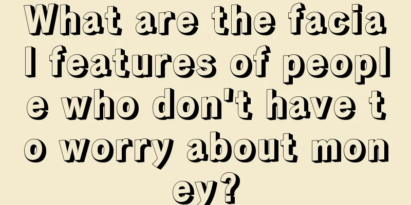 What are the facial features of people who don't have to worry about money?