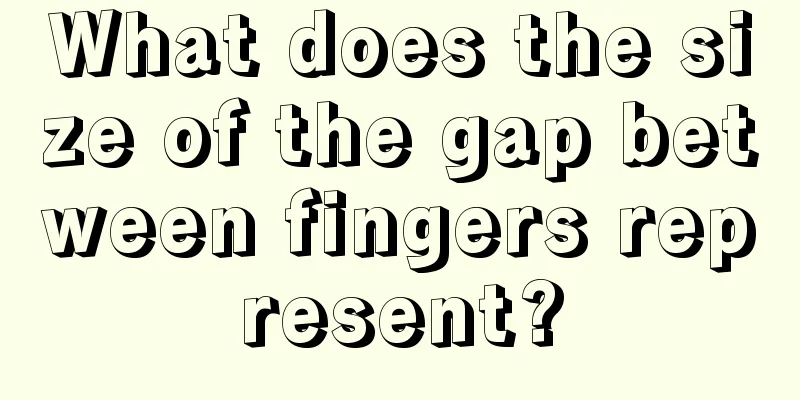 What does the size of the gap between fingers represent?