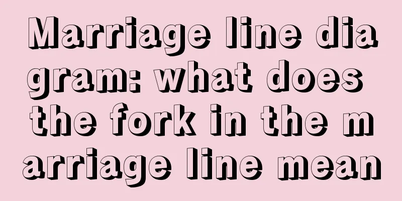 Marriage line diagram: what does the fork in the marriage line mean