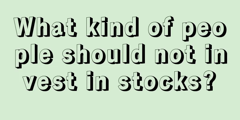 What kind of people should not invest in stocks?