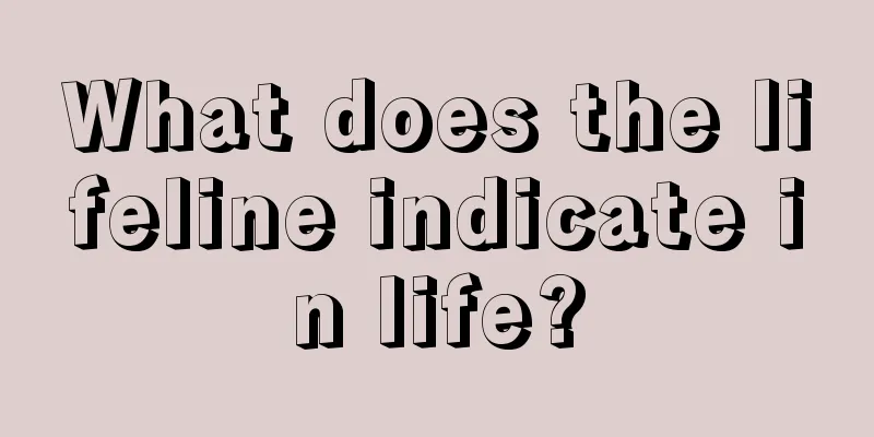 What does the lifeline indicate in life?