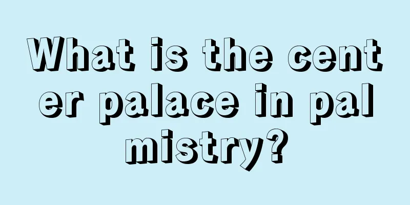 What is the center palace in palmistry?