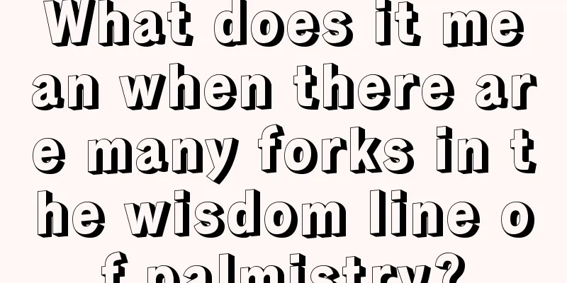 What does it mean when there are many forks in the wisdom line of palmistry?