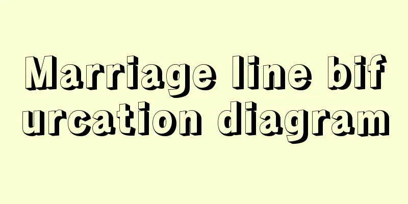 Marriage line bifurcation diagram
