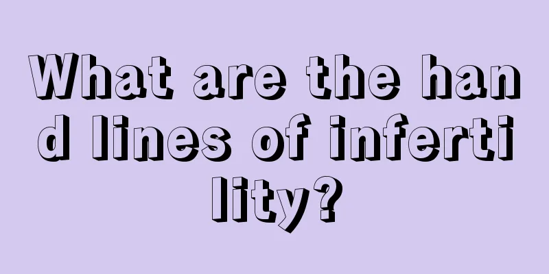 What are the hand lines of infertility?