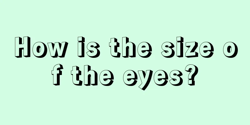 How is the size of the eyes?