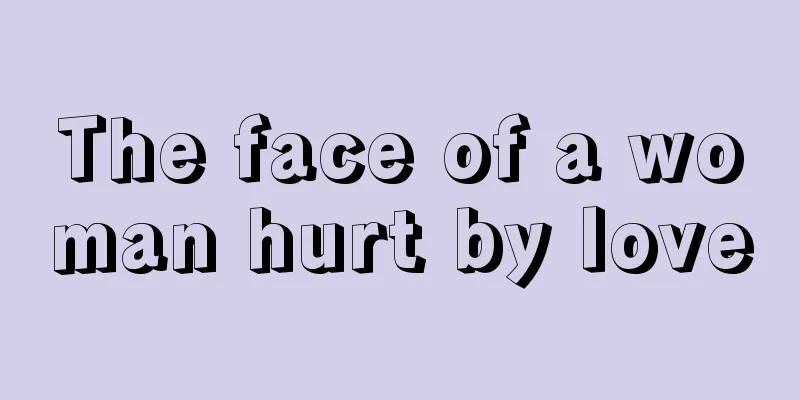 The face of a woman hurt by love