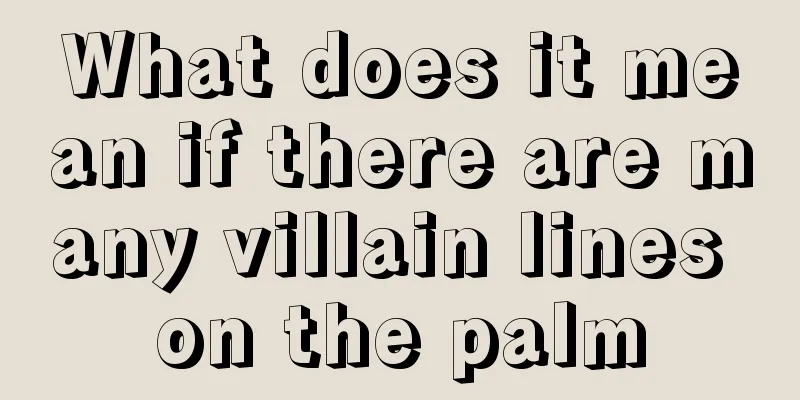 What does it mean if there are many villain lines on the palm