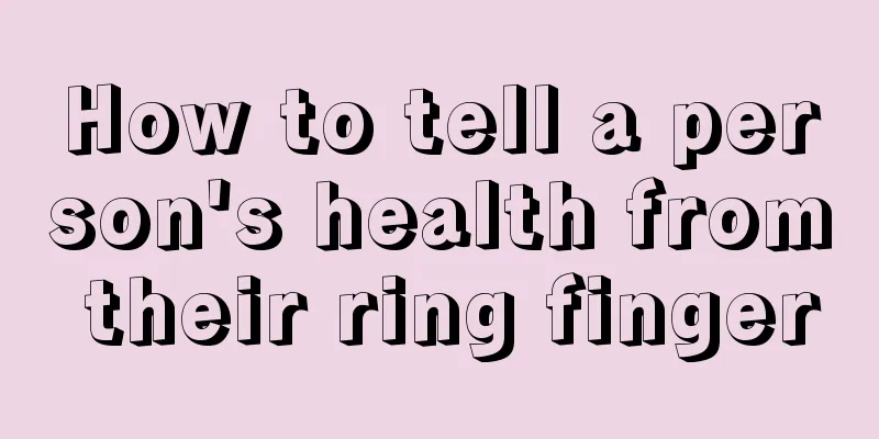 How to tell a person's health from their ring finger