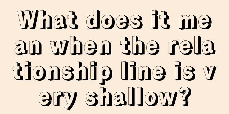 What does it mean when the relationship line is very shallow?