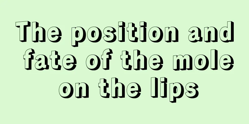 The position and fate of the mole on the lips