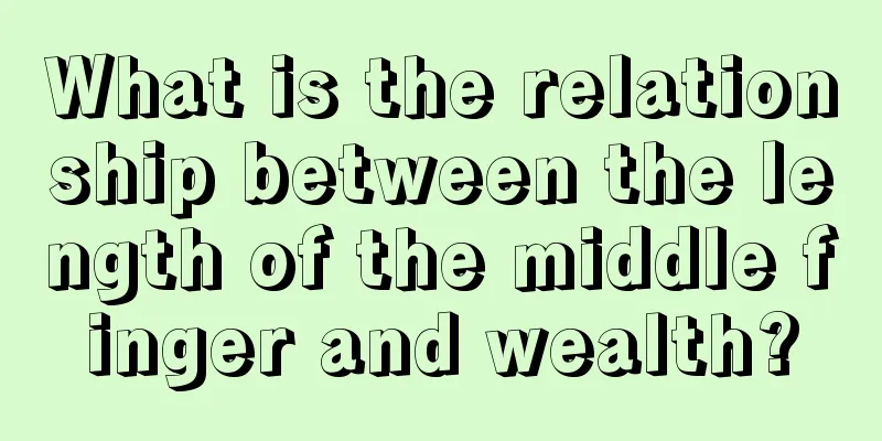 What is the relationship between the length of the middle finger and wealth?