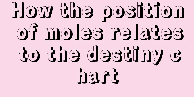 How the position of moles relates to the destiny chart