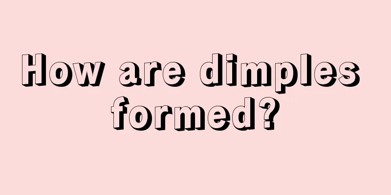 How are dimples formed?