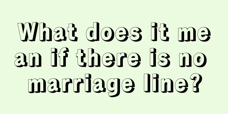 What does it mean if there is no marriage line?
