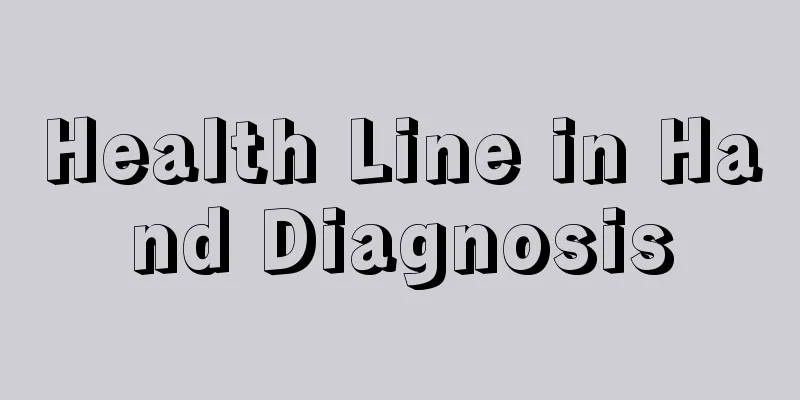Health Line in Hand Diagnosis