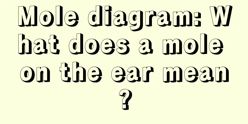 Mole diagram: What does a mole on the ear mean?
