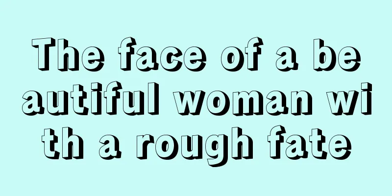 The face of a beautiful woman with a rough fate