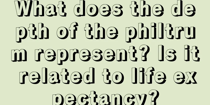 What does the depth of the philtrum represent? Is it related to life expectancy?
