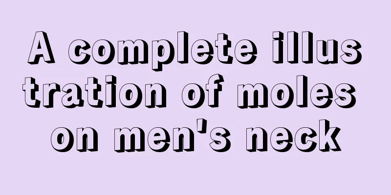 A complete illustration of moles on men's neck