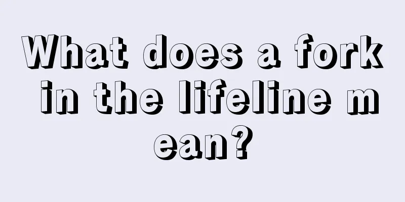 What does a fork in the lifeline mean?