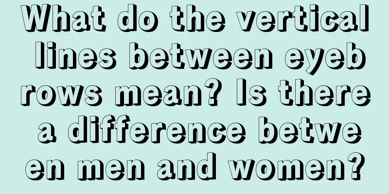 What do the vertical lines between eyebrows mean? Is there a difference between men and women?