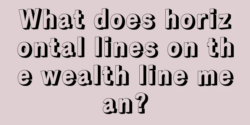 What does horizontal lines on the wealth line mean?