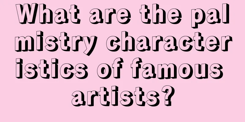 What are the palmistry characteristics of famous artists?