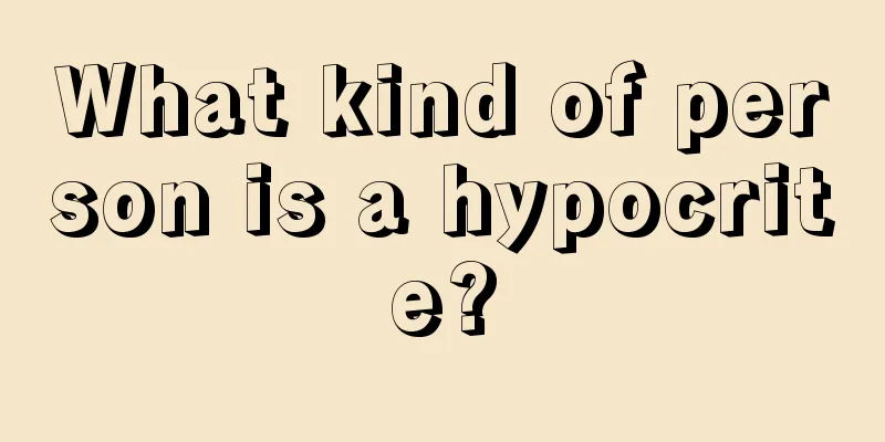 What kind of person is a hypocrite?