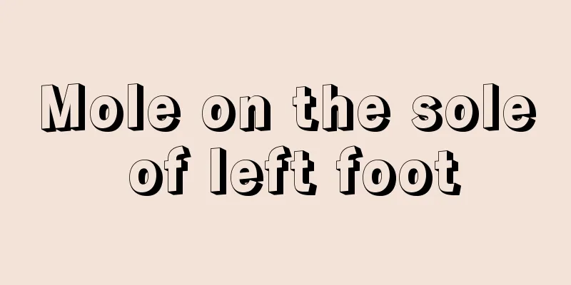 Mole on the sole of left foot