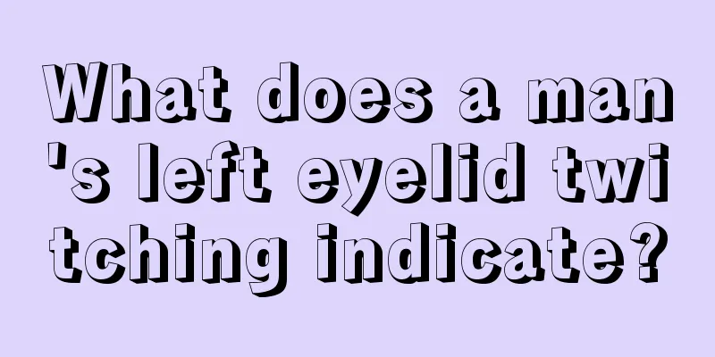 What does a man's left eyelid twitching indicate?
