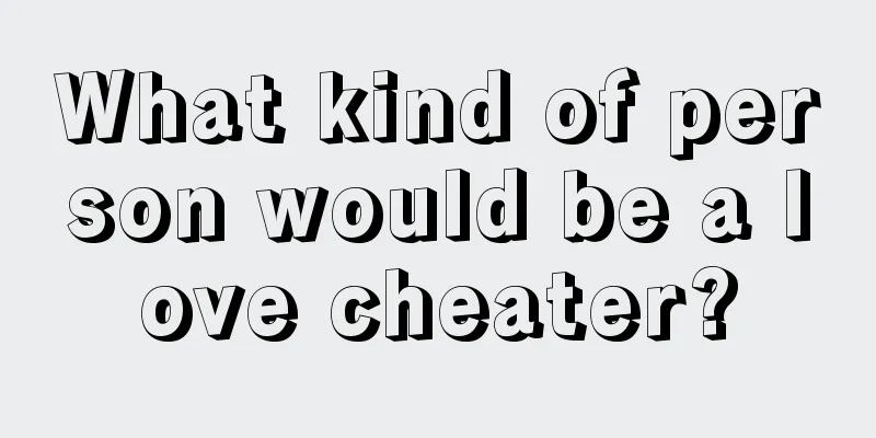 What kind of person would be a love cheater?