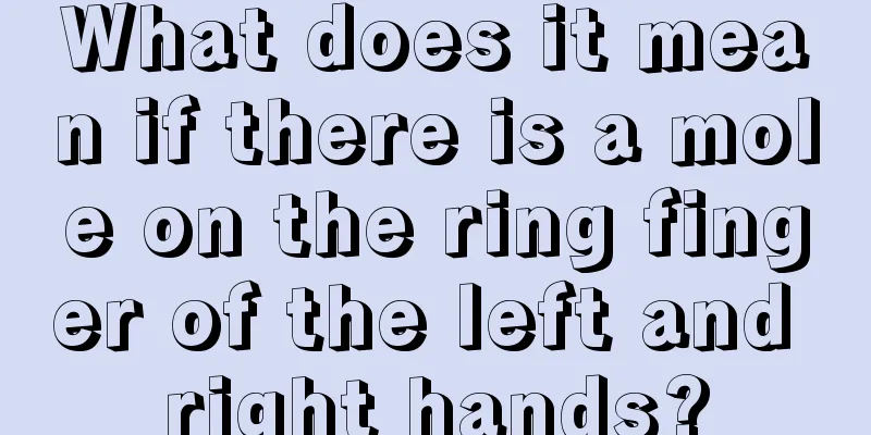 What does it mean if there is a mole on the ring finger of the left and right hands?