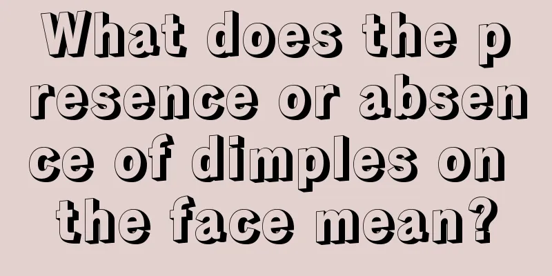 What does the presence or absence of dimples on the face mean?