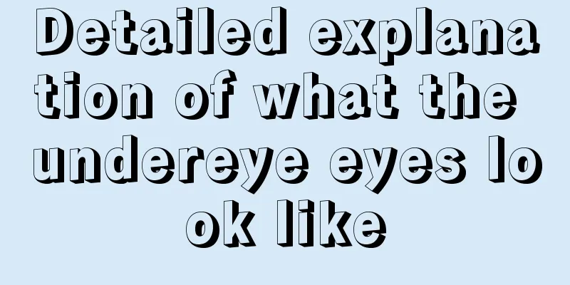 Detailed explanation of what the undereye eyes look like