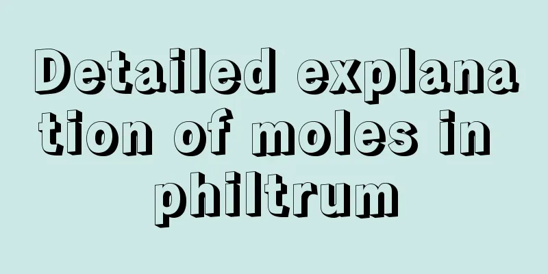 Detailed explanation of moles in philtrum