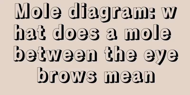 Mole diagram: what does a mole between the eyebrows mean