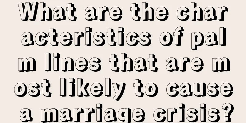 What are the characteristics of palm lines that are most likely to cause a marriage crisis?